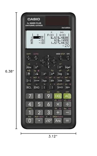 Casio fx-300ES Plus 2nd Edition – Standard Scientific Calculator | 262 Functions, Natural Textbook Display℠ | Ideal for Middle, High School Math, Statistics & Algebra | Black - Image 9