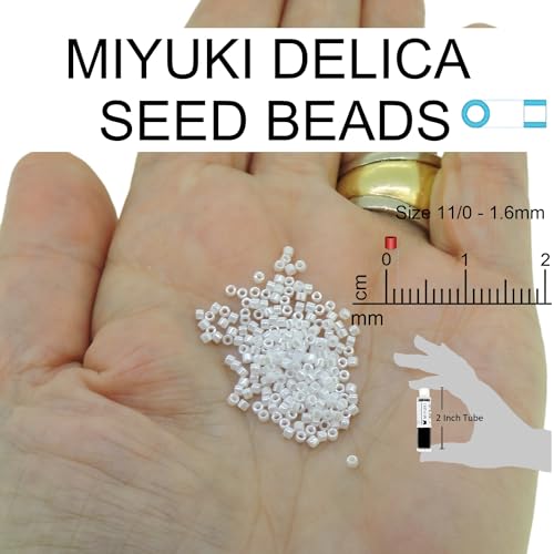Miyuki Delica Seed Beads Bundle: Size 11/0, Blue Inside Color Lined Palette Collection DB2385, DB2386, DB2387 - Thumbnail 2