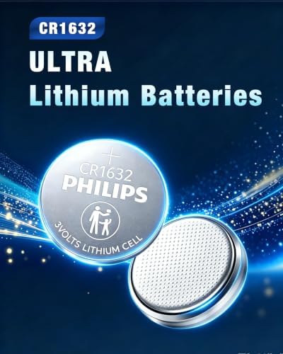 PHILIPS CR1632 3V Lithium Coin Cell Battery (5 Pack), Long Lasting Power, Child Safety Packaging, for Car Key Battery, Fitness Trackers, Sensors, Monitors, Optics Alternate view