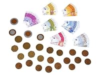 Theo Klein 9612 Euro-Spielgeld I 35 Scheine und 25 Münzen - von der 1-Cent-Münze bis zum 500-Euro-Schein I Maße: 20 cm x 1,5 cm x 11 cm I Spielzeug für Kinder ab 3 Jahren
