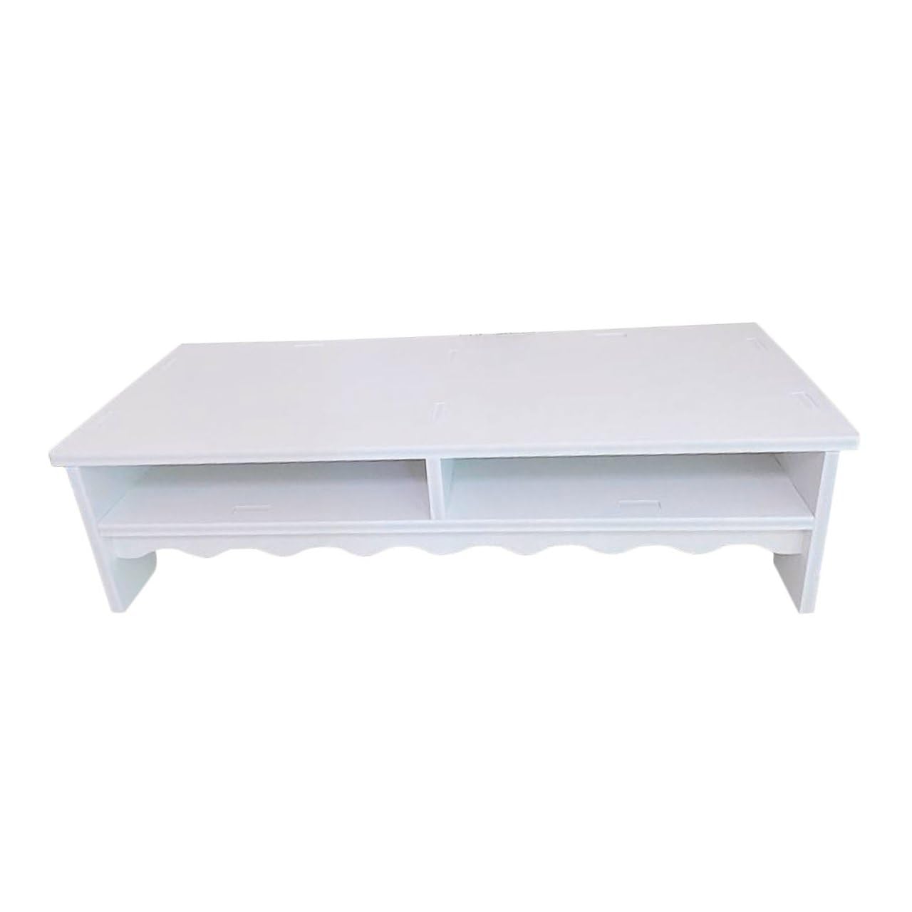 Support écran bureau double niveau pour créer un espace de télétravail zen et ergonomique