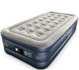 iDoo Colchón Hinchable, Cama Hinchable con Bomba de inflado incorporada.Rápido inflado/desinflado en Tan Solo 3 Minutos.para el hogar,Viajes Camping.Medidas:188x99x38cm.Peso máximo:250Kg(Sencillo)