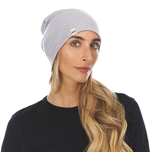 Image of 100% Merino Wool Ridge Cuff Beanie - Unisex Warm Winter Hat