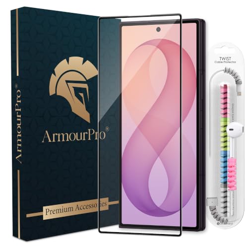 Image of ArmourPro Military-Grade Tempered Glass for Samsung Galaxy Z Fold 8 Ultra - 9H Anti Scratch, Edge-to-Edge Coverage, HD Clarity, Smooth Touch, Case Friendly, Easy Installation Kit with Cable Protector