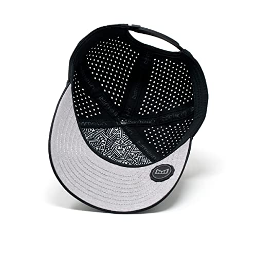 Melin Odyssey Brick Hydro, Performance Snapback Hat, Water-Resistant Baseball Cap For Men & Women, Black Camo #TOP4