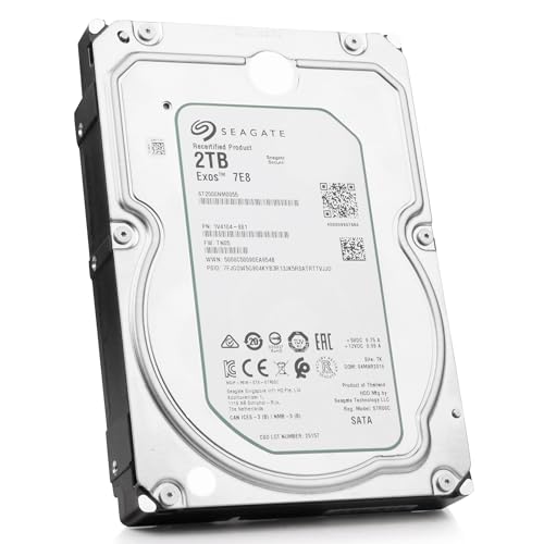 Image of Seagate ST2000NM0055 Enterprise Capacity 3.5'' HDD 2TB 7200 RPM 512n SATA 6Gb /s 128MB Cache Internal Hard Drive (Renewed)