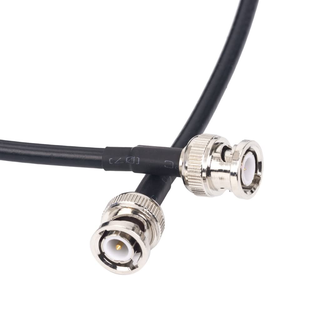 Asudaro Cavo Bnc Maschio A Bnc Maschio, 50 Ohm Bnc Maschio A Bnc Maschio Cavi Coassiali in Rame Puro Cavo di Prolunga Coassiale A Bassa Perdita per Cavo Coassiale Digitale Antenna Tv Satellitare