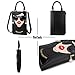 ENJOININ Women Novelty Lady Face Shoulder Bag, Black-1a