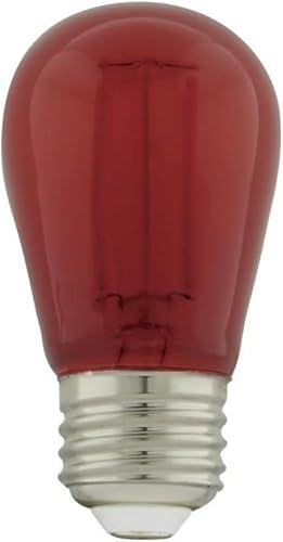 Satco - S8022 - Bombilla - Rojo Transparente