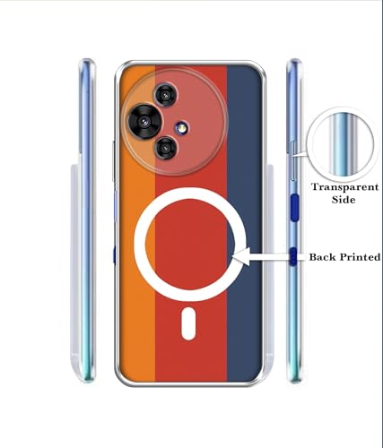Image of Case Cover for Alcatel V3 Ultra 5G Triple Color Stripes Magnetic Ring Design (Not Magnetic Compatible) | UV Printed Soft TPU Shockproof Back Case for Alcatel V3 Ultra 5G
