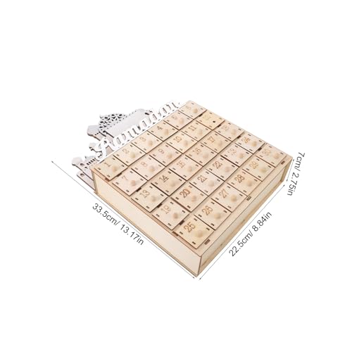 KONTONTY Calendrier de l'Avent Ramadan 2026, calendrier de l'Avent Eid Mubarak de 30 jours avec lumière LED, décorations de Ramadan pour table, cheminée, bureau ou présentoir islamique – vue 2