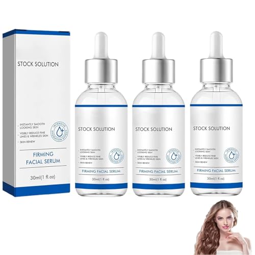 Suero facial reafirmante ,aspecto instantáneamente suave para la piel, reduce visiblemente las líneas finas y renueva la piel, suero reparador de arrugas profundas, para pieles sensibles y secas,3pcs