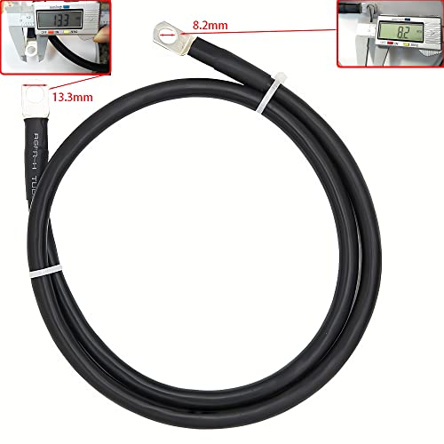 4 Awg Battery Cables,Gauge Power Inverter Cables With 5/16" Ring Terminals For Solar,Rv,Auto,Marine Car,Boat （Length 3 Ft) #TOP2