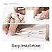 elago Cable Management Buttons - Desk Organizers, Desk Accessories, Cable Clips, Cord Organizer, Office, Home Office, 2 Cable Holding Slots, Flexible TPU, Cable Tie Included (7pcs) (White)