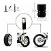 12PcsCompatible WithCar Moto Bike Tire Wheel Valve Cap Cover Car Styling Compatible With(Gray)