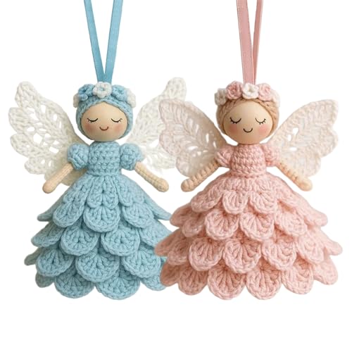 Ornements de noël au crochet à offrir, poupée d'ange fait main pour débutant
