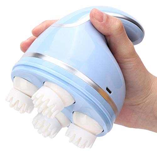 Massageador Elétrico Scaple, Massageador Multifuncional de Cabeça Vibração Suave Massageador de Cour