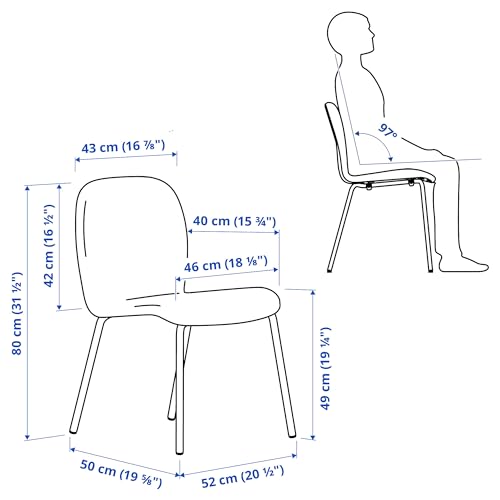 Chaise Karlpetter vert clair et blanc Sefast pour salle à manger - 6