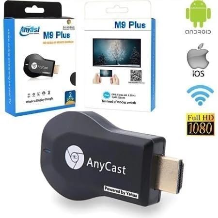 Image of M9 WiFi Display Dongle DLNA Wireless HDMI Screen Mirroring WiFi Adaptor, TV /LED /LCD /Projector Receiver Device Easy Sharing Wireless Streaming Compatible with iPhone /Android-Black