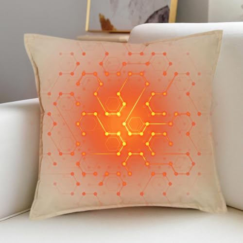 USB Heated Body Pillow Fast Heating Pillows Lumbar Pillow for Bed 17x17'' | 3 Temp Mode Back Pillow for Winter Home Office Chair Sofa Heated Lumbar Support Pillow Christmas Birthday Gifts for Women Men - image 1