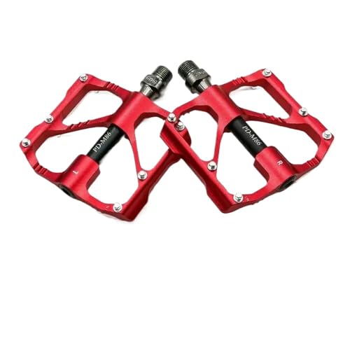 Pedal de bicicleta de aluminio MTB Mountain Road(R87 Red)