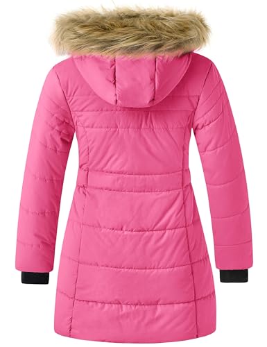 Image of ZSHOW Girls' Long Winter Coat Waterproof Warm Puffer Jacket Hooded Parka