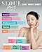 DERMAL Seoul Face Ceramide 3X Daily Quick Mask 36 Sheet – Korean Skincare Vegan Tencel Facial Masks - Intensive Moisturizing, Elasticity Mask Sheets with Hyaluronic Acid, Panthenol, Adenosine