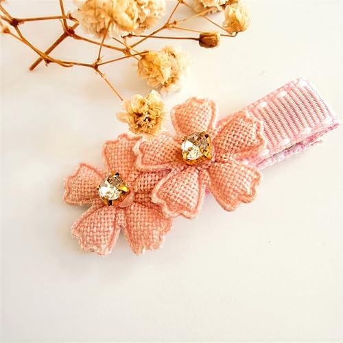 Blush Blossom Clip Set