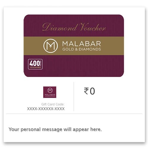 Malabar Diamond Jewellery |Flat 3% discount | E-Gift Card | Instant Delivery |Valid for online & in-store purchases