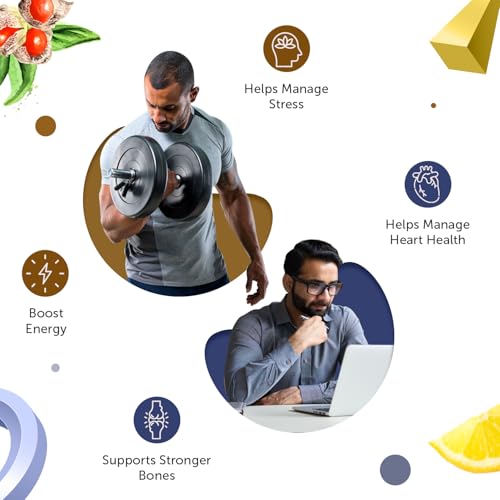 Image of Neuherbs Deep Sea Omega 3 Fish Oil 2500 Mg Capsules & Ashwagandha 1000 Mg Combo for Men & Women- 60 units Each |892 Mg EPA and 594 Mg DHA |Supports Lean Muscle, Strength & Immune Health., 260 grams