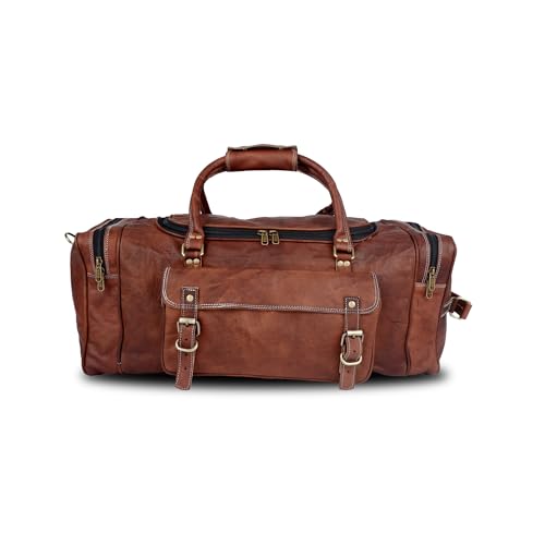 Genuine Goat Leather Duffle Bag (24 Inch)