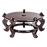 PartyKindom Pedestal para Plantas de Plástico Natural Patas Pequeñas, Soporte para Macetas Colgantes y Mesa para Proteger Superficies en Hogar y Balcón