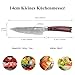 Sunnecko 14cm Küchenmesser Kochmesser Profi Messer - Klein Küchenmesser Edelstahl Fleischmesser mit Pakkaholz Griff Allzweckmesser Küche Scharf Klinge mit Geschenkbox