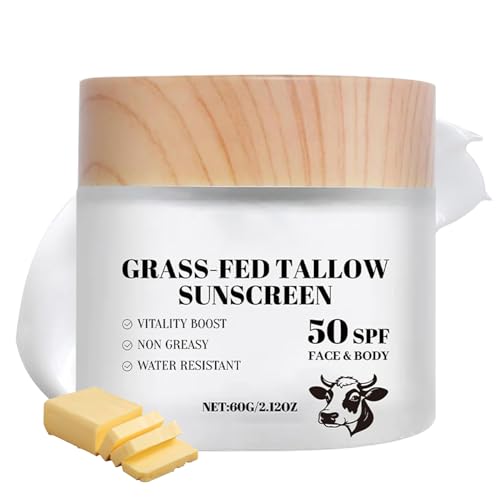 Protector Solar Natural - Protección UVA UVB SPF 50 60 g Crema Natural - Bloqueador Hidratante Para Deporte Playa Viaje Cuidado De La Piel