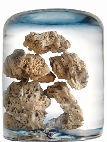 RUKDA® Authentic Natural Hole Congo Rock: Versatile Stone for Aquariums Decor, Gardens Decoration, Bonsai Rock Base, and Home Decoration - (Congo Rock 1 Kg)