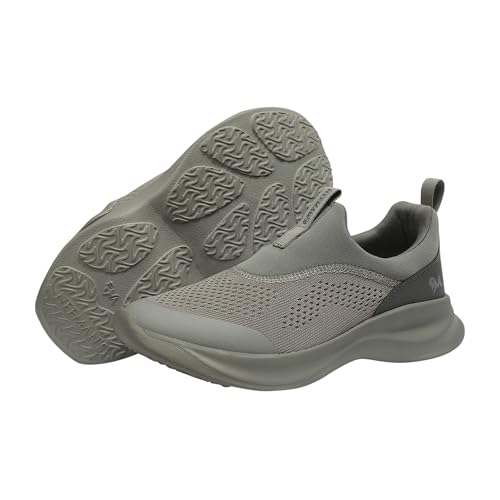 Image of Neeman's Mono Curve Men Slip On Shoes | Breathable Stretch Knit Casual Sneakers | Lightweight EVA Pebble Grip Sole | Foam Cushioned Footbed | Comfortable Everyday Walking Shoes