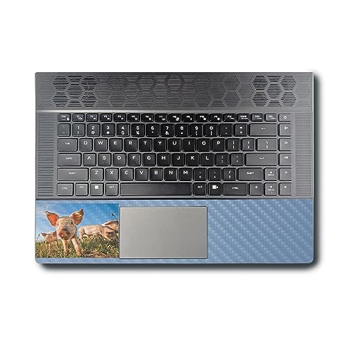 Image of MightySkins Carbon Fiber Skin Compatible with Alienware X16 R1 (2023) Full Wrap Kit - Pig Face | Protective, Durable Textured Carbon Fiber Finish | Easy to Apply & Change Styles | Made in The USA