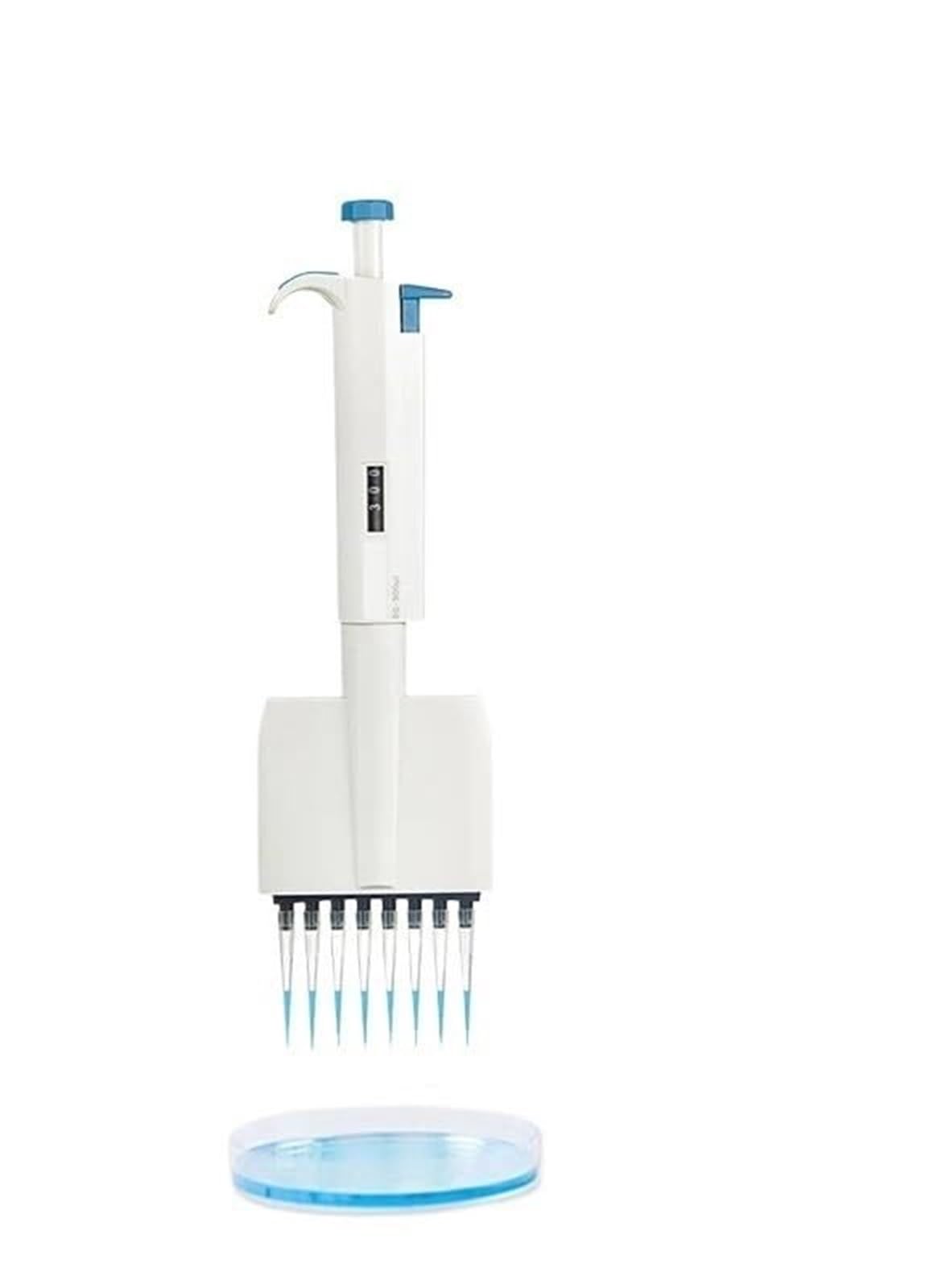 Pipety Pipeta Laboratoryjna 8-kanałowa Dezynfekcja Pipety 12 Mikropipet Ręcznych, Cyfrowych, Regulowanych, Plastikowych,Laboratorium(12 0.5-10ul)