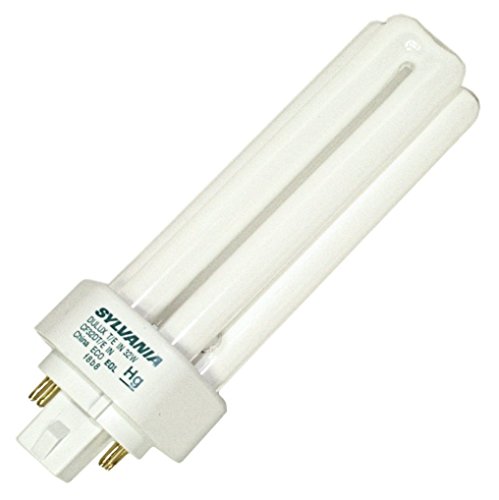 Image of Sylvania Dulux T /E /in CFL Compact Fluorescent Light Bulb 4 Pin 32W, 4 Pack | Triple Tube, GX24q-3 Base, 32 Watt Long Lasting Energy Efficient Light Bulb, 12000 hr Life, Dimmable, 4100K Cool White