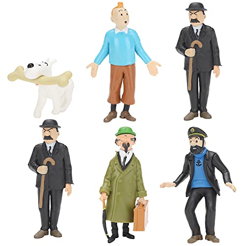 6 Pcs Cake Topper Figurines Poupée Dessin Animé Mini Figurine Collection Décoration Gâteau Faite Main