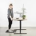 VIVO Electric Stand Up Desk Frame Workstation with Memory Touch Pad, Single Motor Ergonomic Standing Height Adjustable Base, Black, DESK-V102E