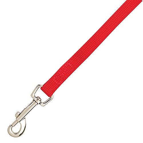 Guardian Gear Cotton Web Dog Training Lead 20'x5/8', Red