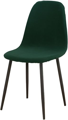 Miniatura 5 de Paquete de 4 fundas de elastano modernas de mediados de siglo, reutilizables, sin brazos, para sillas de comedor, para cocina, hogar, bar, hotel,