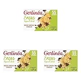 Gerlinéa   Biscuits Chocolat Céréales   Encas Équilibré   Réduits en Sucre   Sans Huile de Palme   Sans Édulcorant   Source de Protéines   1 Boîte de 4x4 Biscuits   200 g (Lot de 3)