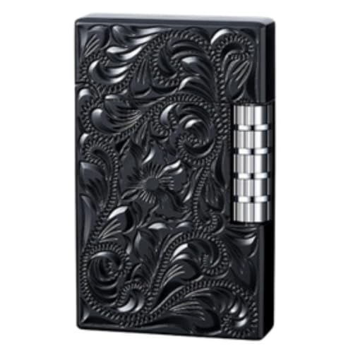 Image of Smoke King Sanji Retro Gas Lighter Pulley Ignition Lighter, Soft Flame Refillable Lighter, Collection & Gifting (Black)