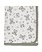 Ti TIN Coperta in Cotone Morbido e Assorbente per Neonato | Coperta Avvolgente 100% Cotone con Doppio Strato 2x180gr/m², 80x75 cm, Stampa Orsetti, Colore Grigio