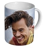 Harry Styles Kaffeetasse mit Smiley-Gesicht, Keramik