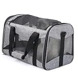 BAZEITFLOW Faltbare Atmungsaktive Haustier Tragetasche für Katzen und Hunde Portable Outdoor Tasche Praktischer Reisebeutel Leicht Robust für Camping und Ausflüge