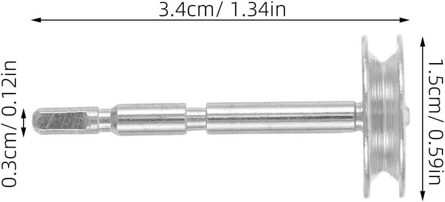 6pcs Music Box Transmission Shaft, Insert Axle Drive Shaft Replacement for Bx Movements, Ideal DIY Repair Part for Music Box Mechanisms