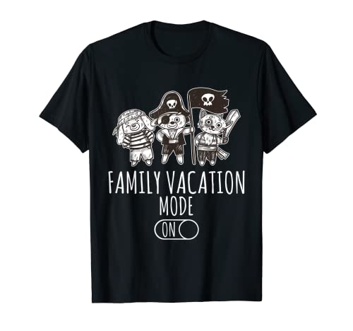 Vacay Mode Funny Family Vacation Mode On Summer Cat Lover T-Shirt